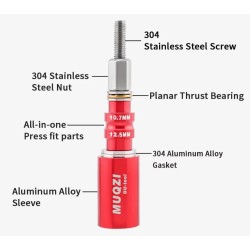 Muqzi amortizatoriaus įvorės nuėmimo ir montavimo įrankis KROXNE - 6  