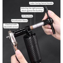 Sumontuokite ir nuimkite Lebycle pagamintas aliuminio ir metalo įvores arba įspaudžiamus guolius KROXNE - 3  