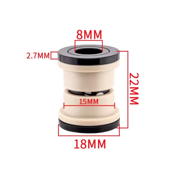 Puše amortizerja ID 8 mm - OD 12 mm - 22 24 32 44 50 52 54 68 mm KROXNE - 1  