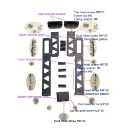 Siedzisko do skutera Dualtron Thunder, Ultra, Victor DT2 DT3 Achilleus Compact Minimotors - 6