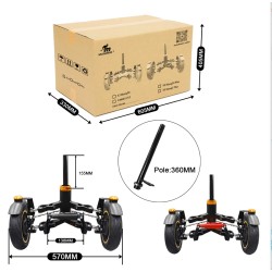 Monorim X3 prednji ovjes s dva kota za Ninebot Max G30 & slicne skutere – Rezervni dio & amortizer Monorim - 3 Monorim X3 šok ki
