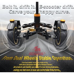 Monorim X3 Max Air framfjädring med dubbla hjul för Ninebot Max G30 & liknande scootrar – Reservdel & stötdämpare Monorim - 1  