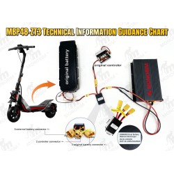 Zovnishnya batareya Segway ZT3 Pro 48V 13.5Ah MBp48-ZT3 zbilshena avtonomnist  - 1  