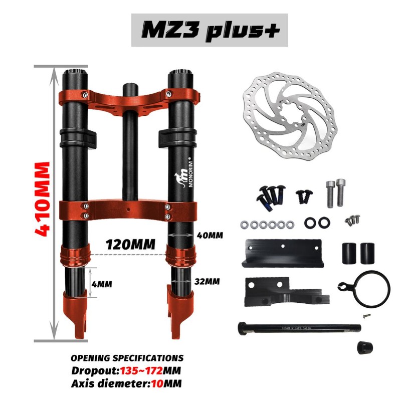 Sospensione anteriore Monorim MZ3 Plus Dual Air per Segway ZT3 piu comfort  - 10  