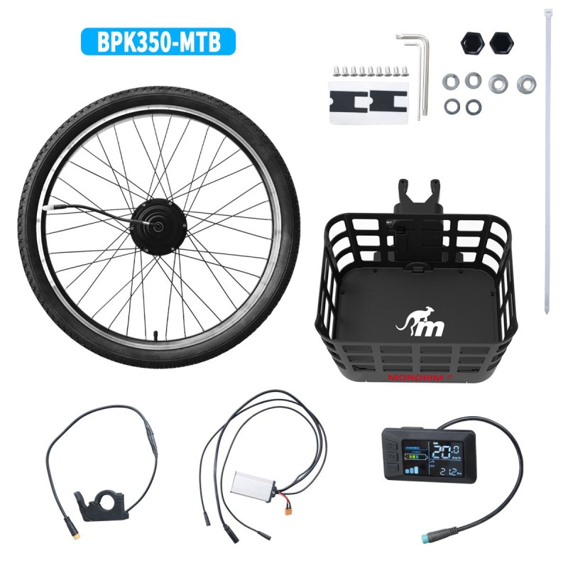 Monorim BPK350 ümberkonverteerimise komplekt motor 380w - aku kaasas  - 1 Monorim BPK350 e-jalgratta toitekomplekt, 380W – Muutk