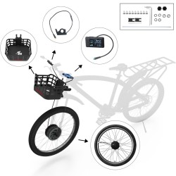 Kit Monorim BPK350 motore 380w - batteria inclusa per bicicletta elettrica  - 2 Kit di potenza Monorim BPK350 per bici elettrica