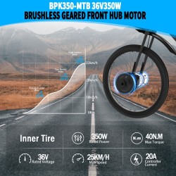 Monorim BPK350 konverzní sada motor 380w - baterie v ceně  - 8 Monorim BPK350 power kit pro elektrický bicykl, 380W – Přeměňte s