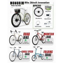 Monorim BPK350 átalakítókészlet motor 380w - akkumulátor tartozék  - 20 Monorim BPK350 e-bike power kit, 380W – Alakítsd át keré