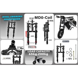 Frontfjaring Monorim MD0 Coil Spring 490mm x 165mm  - 16 
Passform: Monorim MD0 Coil Spring 490mm x 165mm for kompatible front-o