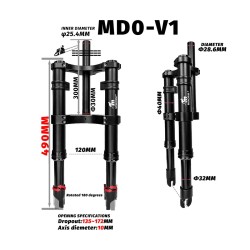 Monorim MD0-V1 framsuspension foer Xiaomi M365/Pro  - 11 
Passform: Monorim MD0-V1 kit foer Xiaomi M365/Pro och kompatibla model