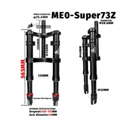 Predne odpruzenie Monorim MD0-Super73Z pre e-bike Super73 Z  - 5 
Kompatibilita: predne odpruzenie Monorim MD0-Super73Z pre Supe