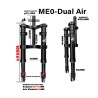 Perednyaya podveska Monorim ME0 Dual Air 565mm x 165mm  - 7 
Sovmestimost: perednyaya podveska Monorim ME0 Dual Air 565mm x 165m