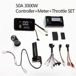 Brushless sine wave motor controller kit 48V 84V 50A 3000W with throttle and display  - 1 Product list

50A controller + 1 throt