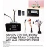 Sinusoidalou kyma brushless motor controller kit 48V 84V 50A 3000W me gkazi kai othoni  - 13 Lista proionton

Kontroler 50A + 1 