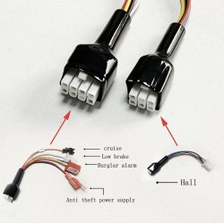 Sinusovy regulator bezkartacoveho motoru sada 48V 84V 50A 3000W s plynem a displejem  - 16 Seznam produktů

Řadič 50A + 1 plynov