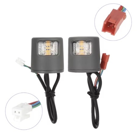 LED-blinklys til Xiaomi sparkesykkel 5/5 Pro/5 Plus/5 Max eller lignende - retningsviser kit for sikkerhet  - 1 
Klar kompatibil
