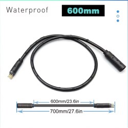Motorkabel til elcykel og forlænger med 9-polet stik  - 1 Motorkabel og/eller forlænger til elcykel med 9-polet stik, anbefalet 