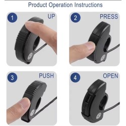 USB- og USB-C-ladeport til styr pa el-lobehjul - XT30, XT60 og XT90  - 3 Passer til styr pa el-lobehjul, elektriske scootere og 