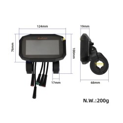 Dashboarddisplay voor elektrische step Kukirin G2 Pro 2025 nieuwe versie  - 5 
Compatibel met de elektrische step Kukirin G2 Pro