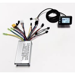 Controlador de motor sin escobillas para bicicleta eléctrica de 24V 36V 48V, 350W-500W 25A con pantalla LCD UART  - 3  