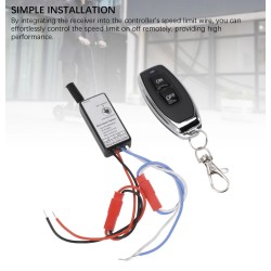 Releu pentru trotinetă electrică, limitator de viteză cu telecomandă on/off  - 2 
Compatibil cu majoritatea trotinetelor electri