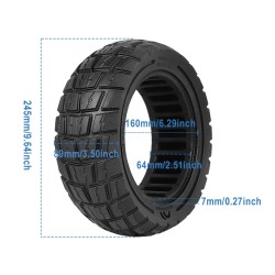 Pevná plástová pneumatika 11 palcov 90/65-6.5 pre Dualtron Thunder, Kaabo a Zero Scooter  - 13 Vhodná pre kompatibilné 11-palcov