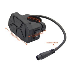 Ovládací panel 7 v 1 pro napájení, světla, blinkry a režimy pro iScooter iX3, iX4, iX7 Pro, Smartgyro, Urban Glide či podobné  -