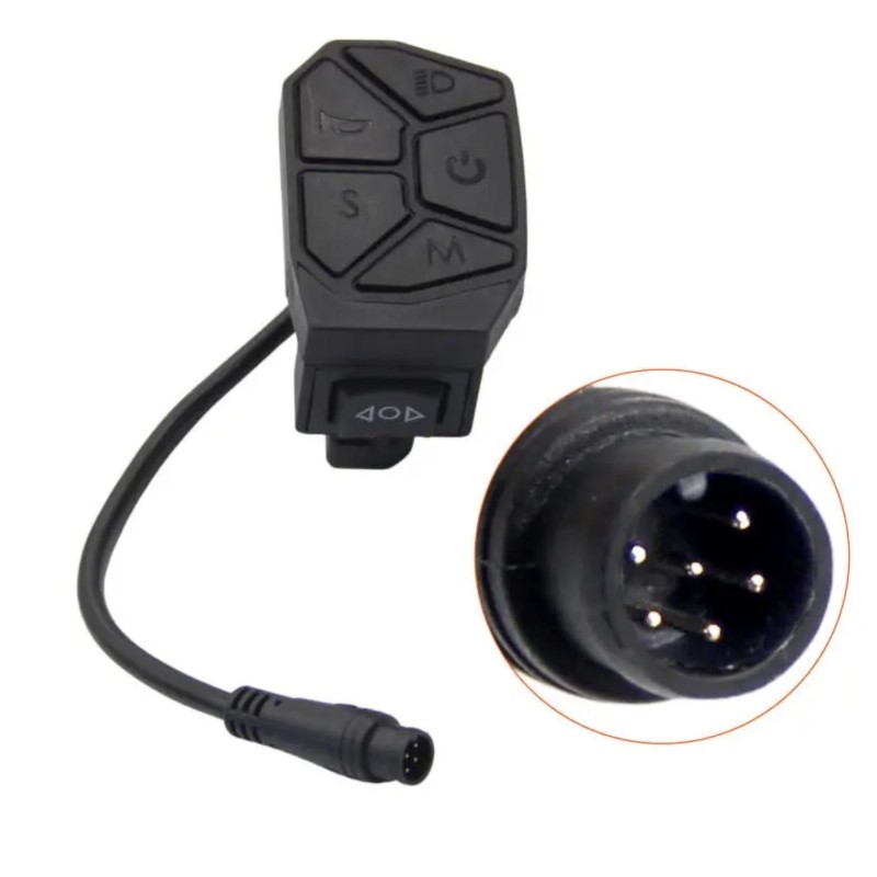 7-i-1 panel til strøm, lys, blinklys og køretilstande: iScooter iX3, iX4, iX7 Pro, Smartgyro, Urban Glide eller lignende  - 7 Pa