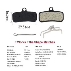 Piduriklotsid Shimano Saint M810/M820, Zee M640, XTR M9120, XT M8020, Deore MT520 ja TRP Quadiem/Slate T4  - 2 
Sobivad paljudel