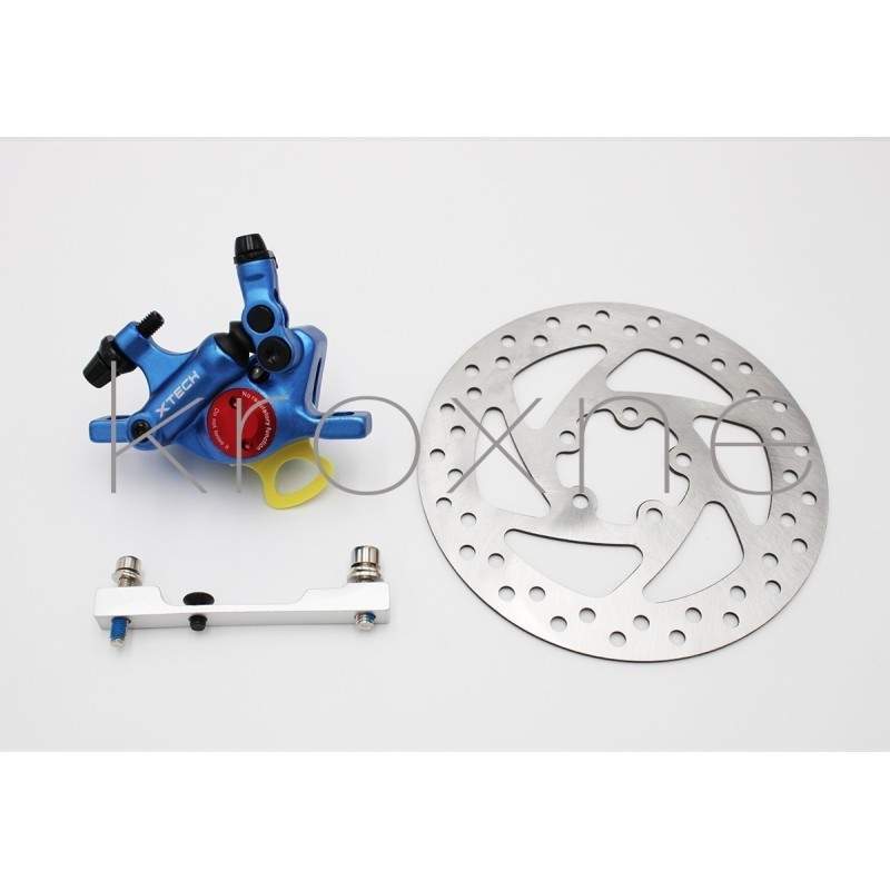 Komplet blåt xTech bremsesæt til Xiaomi M365, 1S, Essential, Pro2 eller M365 Pro. ZOOM xTech - 4 
Zoom Xtech HB100 blå bremsesys