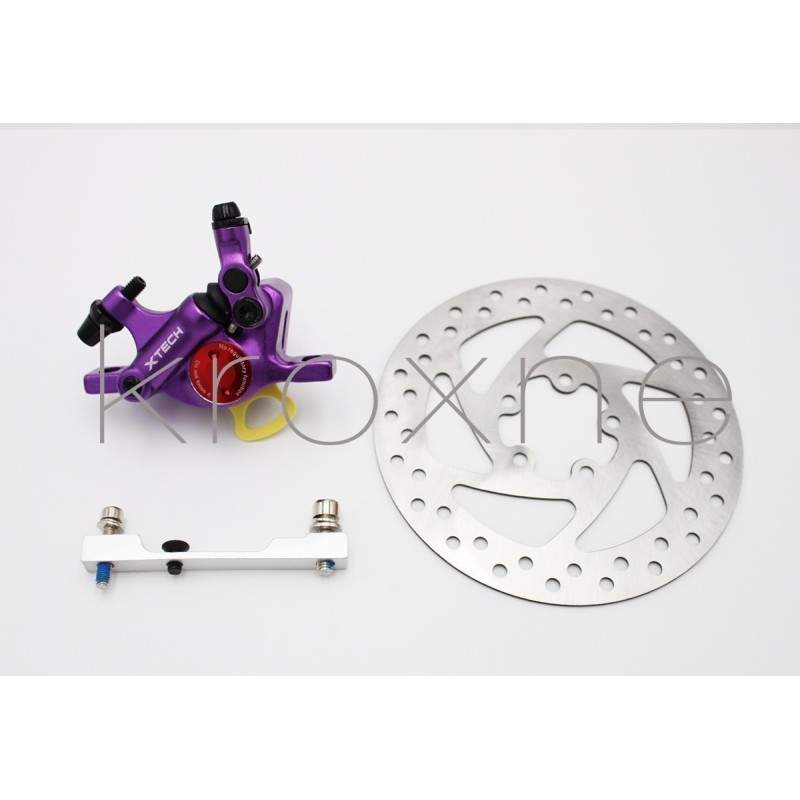 Täielik lilla xTech pidurikomplekt Xiaomi M365, 1S, Essential, Pro2 või M365 Pro jaoks. ZOOM xTech - 4 
Lilla violetne Zoom Xtec