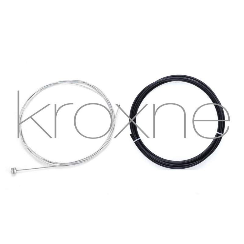 Verlengde remkabel voor achtervering (interne kabel 2,1 m / externe huls 2,5 m)  - 7 Remkabel plus cover pack - verlengde versie