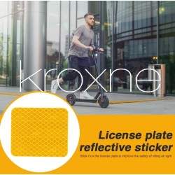 Reflective Sticker for Rear Fender Plate Essential 1S Pro2 Model KROXNE - 8  