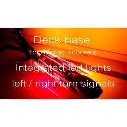 Monorim deck ALD WDL / base para scooters elétricos com luzes led e piscas esquerda / direita Monorim - 3 Base com luzes led e l