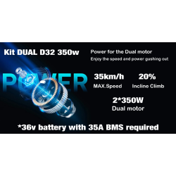 Dual Monorim D32 350w Kit für Xiaomi Elektroroller oder ähnliches. Monorim - 1 Dual Monorim D32 350w Kit für Xiaomi Elektrorolle