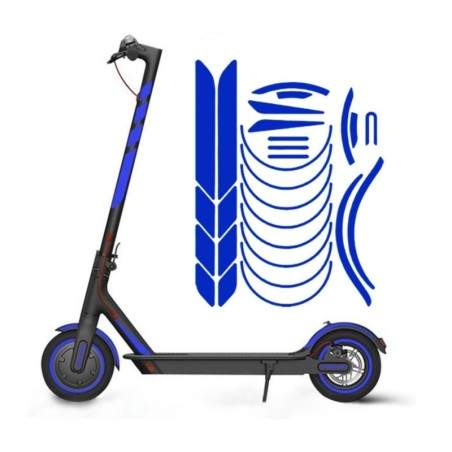 Pegatinas reflectantes para chasis del Xiaomi M365, 1S, Pro2, M365 Pro y Essential Xiaomi - 24 Pegatinas reflectantes para chasi