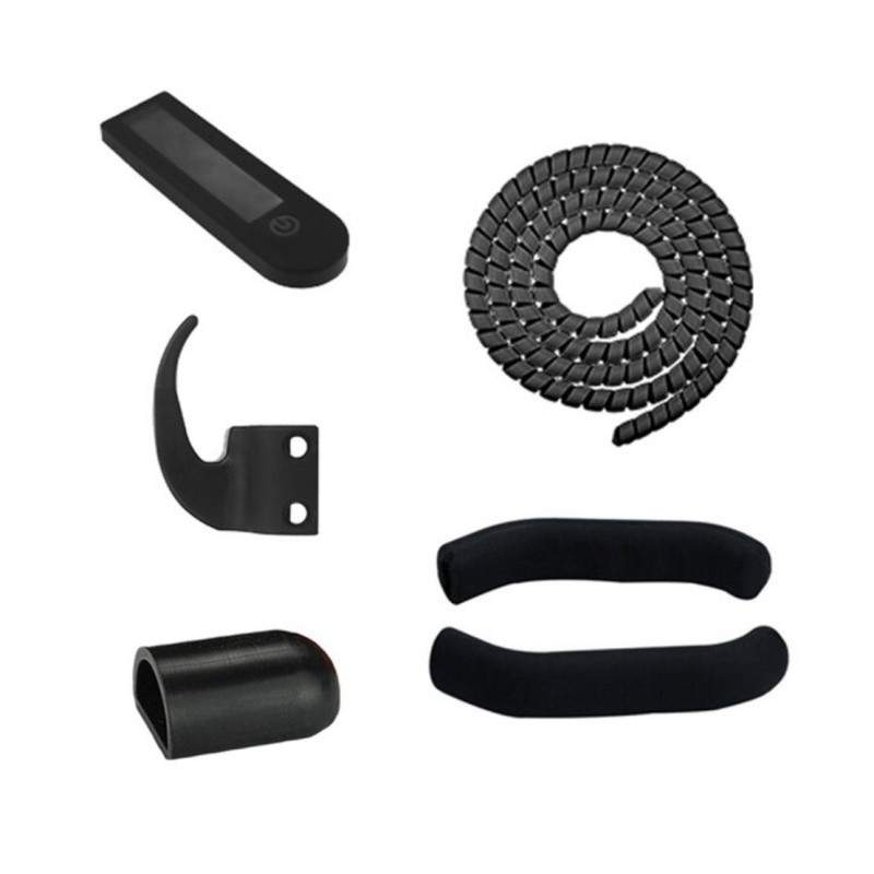 Kit mit Silikonschutz plus Kabelabdeckungen und einem Haken für Taschen.  - 1 Kit mit Silikonschutz plus Kabelabdeckungen und ei