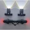 Barra de luces LED dual para patinete eléctrico Xiaomi con batería 1200mAh - 150LM  - 3 Barra de luces LED dual para patinete el