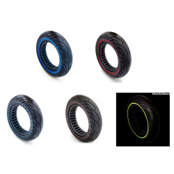 Universalo vientisa padanga 10 x 2,5 colio (labai lengvas kietas ratas 34 mm ratlankiams)  - 7 
Sumontuokite 10" x 2,5" kietas p