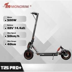 Vysoce výkonný elektrický skútr Monorim T2SPRO + 48v - motor 500 W - baterie 14,4 Ah Monorim - 1 Vysoce výkonný elektrický skútr