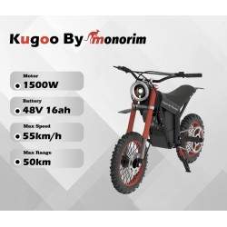 Monorim Argon elektrische motorfiets met 1500W motor en 16Ah batterij Monorim - 1 Monorim Argon elektrische motorfiets met 1500W