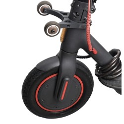 Universal support with sliding wheels for scooters