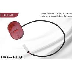 Zadnja luč za Xiaomi Scooter 4 (Mi4), Xiaomi 4 Pro ali podobno. Xiaomi - 5 Zadnja luč za Xiaomi Scooter 4 (Mi4), Xiaomi 4 Pro al