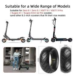 Anvelopă solidă pentru trotinete electrice Zero 8, Zero 9, Vsett 8, Vsett 9, Kugoo X1, Kirin G2 Pro 8.5x3 Kukirin - 2 Anvelopă s