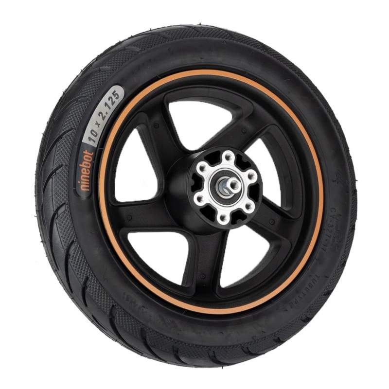 Jante com pneu para Segway Ninebot kickscooter F20, F25, F25i, F30, F40, F40i ou similar - 10x2,125 polegadas Segway - Ninebot -