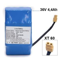 Bateria adicional externa 36v 4400mah para scooter elétrica ou bicicleta elétrica  - 1 Bateria adicional externa 36v 4400mah par