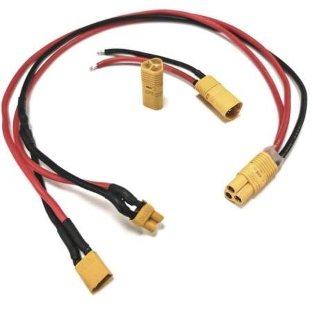 Câble de connexion commuté pour batterie externe compatible avec scooter, vélo électrique ou similaire  - 1 Câble de connexion c