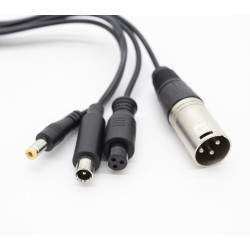 Kabel konwertujący ładowarkę GX16 na DC5,5mm / DC8mm / XLR / GX12  - 2 Kabel konwertujący ładowarkę GX16 na DC5,5mm / DC8mm / XL