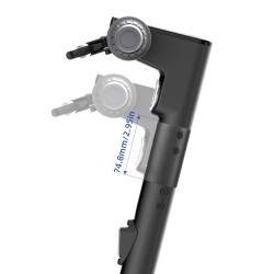 Extensor pentru a crește înălțimea ghidonului pe Ninebot Max G30, G2, G65 sau similar. Segway - Ninebot - 1 Extensor pentru a cr