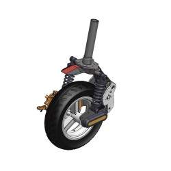 Sharkset Vorderradaufhängung mit Scheibenbremse für Ninebot Max G30E ll / G30 LE / G30D / G30LP, Segway Max G2 / G65.  - 4 Shark